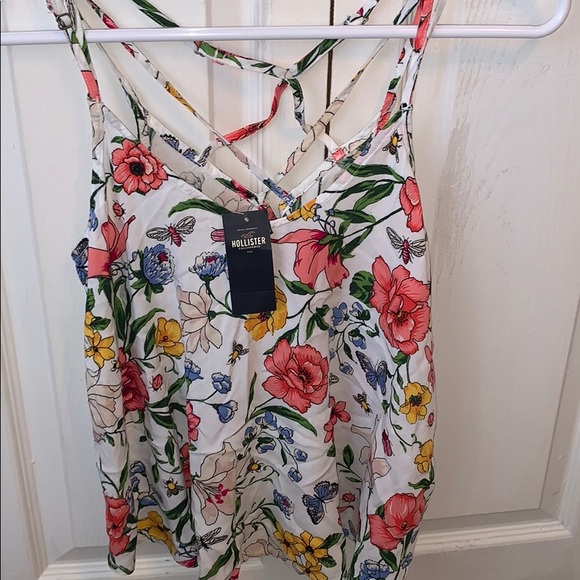 Hollister Tops - Flower print tank top